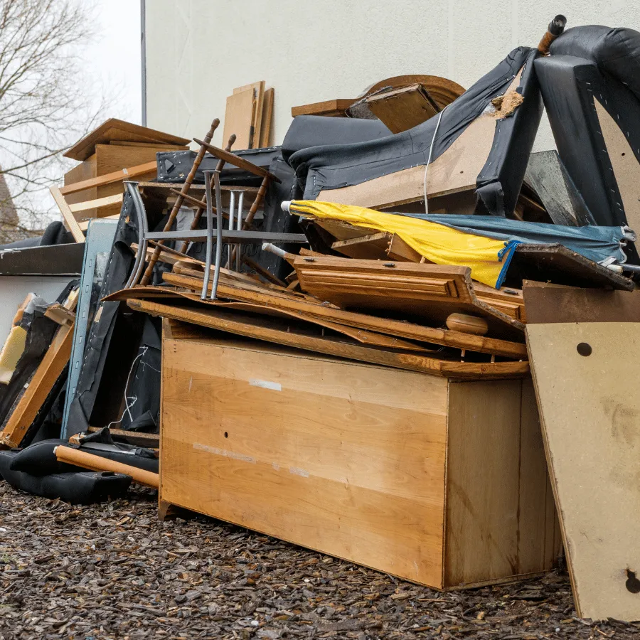 déchets transportés en déchetterie